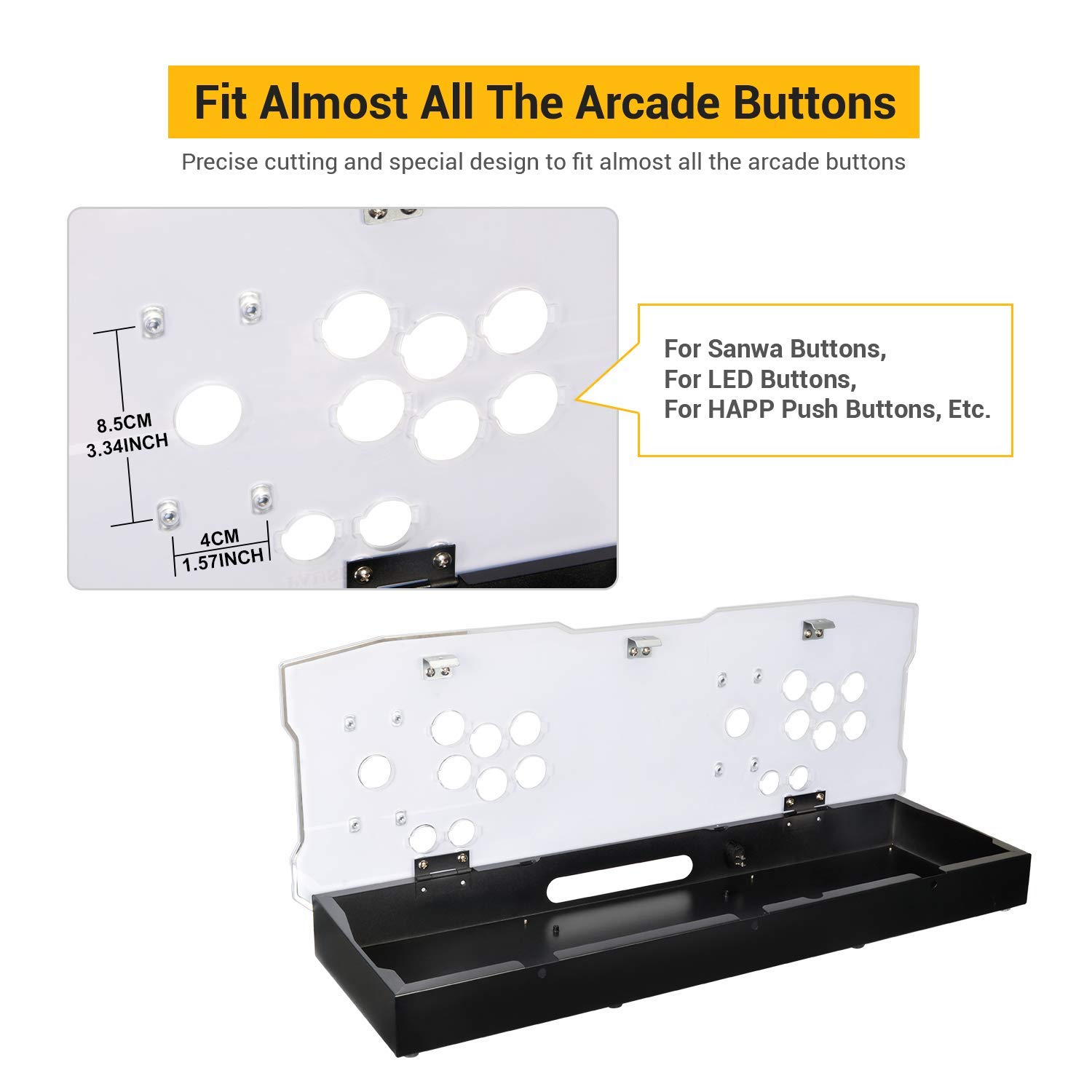 アーケードコントローラー　アクリルケース Amazon.co.jp: TAPDRA DIY アクリルパネルとメタルアーケード